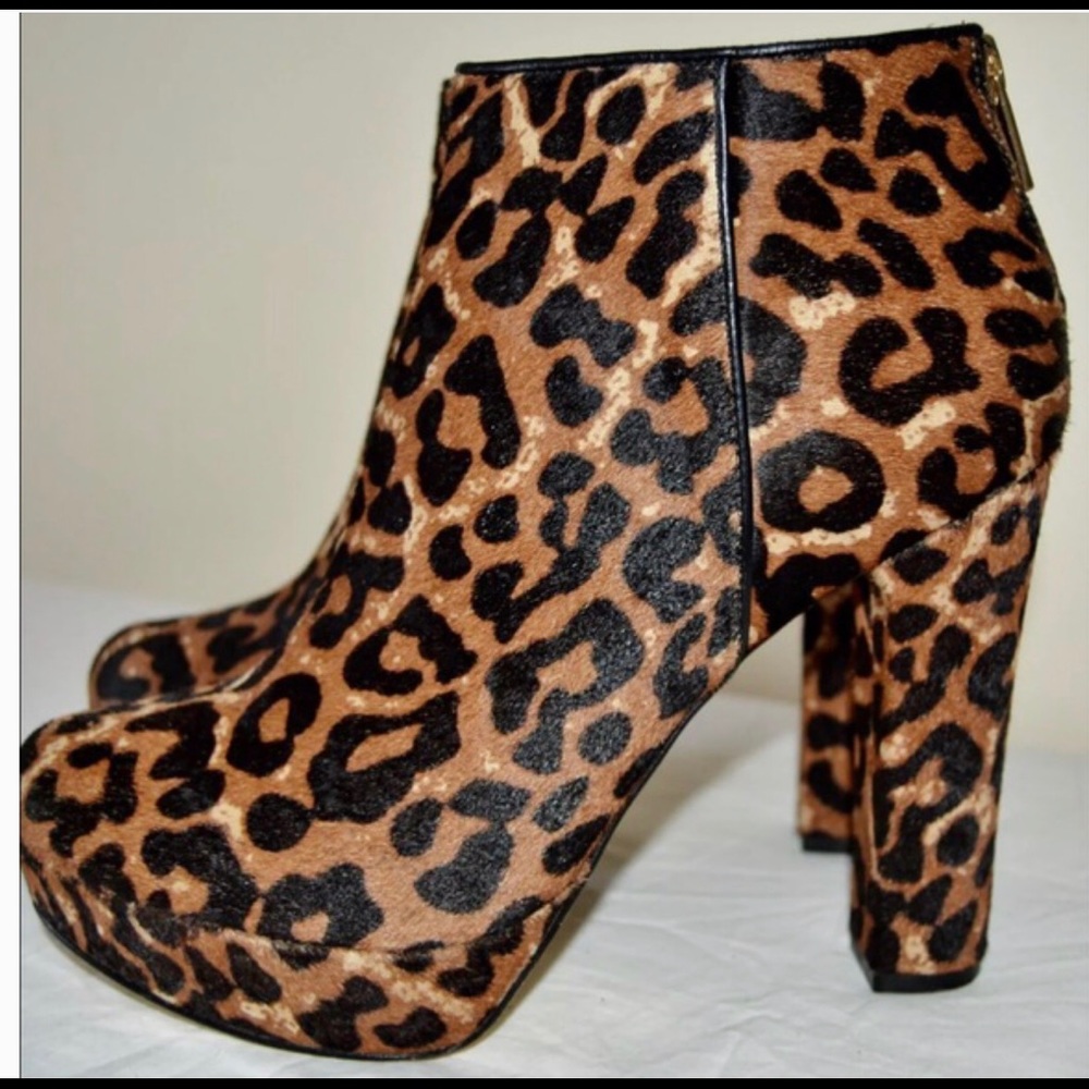 Michael Kors Leopard Print Booties. Size 9 - image 1